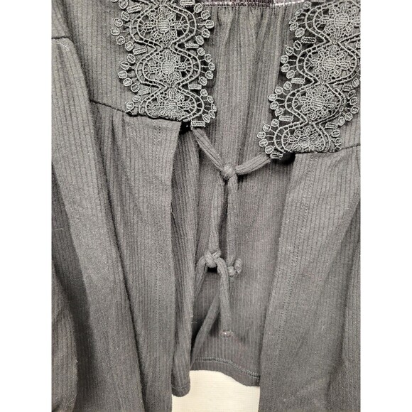 Torrid Women's SZ 2X Cardigan Super Soft Rib Knit Long Sleeve Open Front Black - Picture 4 of 10